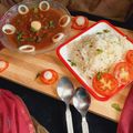 Arvinder kaur का कुकस्नैप जब उन्होंने राजमा चावल, बैंगन भरता (rajma chawal baingan bharta recipe in Hindi) बनाया था।
