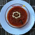 Satya Pandey का कुकस्नैप जब उन्होंने रेस्टोंरेन्ट स्टाइल टमाटर का सूप (Restaurant styleTamatar ka soup recipe in hindi) बनाया था।