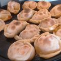 El cooksnap de Rommy Choda cuando hizo Empanada de camarón y queso.