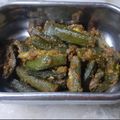 Riya bisth का कुकस्नैप जब उन्होंने मसाला भिंडी (masala bhindi recipe in Hindi) बनाया था।