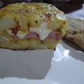 El cooksnap de Rocio cuando hizo Tortilla de papa rellena de queso y jamón.