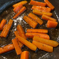 El cooksnap de Andrés cuando hizo Zanahorias baby glaseadas con miel y tomillo.