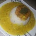 Vaishali Arora's cooksnap of when they made Simple dal rice with little Teddy.