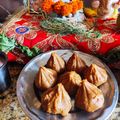 Urmila Agarwal's cooksnap of when they made Besan Pista Modak.