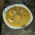 El cooksnap de Daniela Jàcome cuando hizo Caldo de bolas de verde.