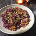 El cooksnap de Mavi cuando hizo Ensalada de col lombarda.