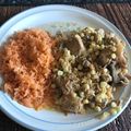 El cooksnap de Luis Cantu cuando hizo Costillas de cerdo en salsa con calabacita y elote.