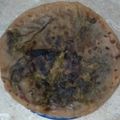 Sheenay Khan's cooksnap of when they made New recipe saag ka pratha.