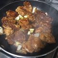 El cooksnap de Stephany Maldonado cuando hizo Pollo con mostaza y miel.