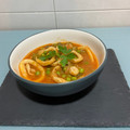 El cooksnap de Ana Muñoz cuando hizo Calamares guisados con gambas y guisantes.