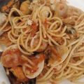 El cooksnap de Rut Borillo cuando hizo Espagueti a la marinera.