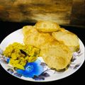 Barnali Saha's cooksnap of when they made আটার লুচি আর আলুর দম (Attar luchi r aloor dum recipe in Bengali).