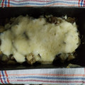 El cooksnap de Estela cuando hizo Pastel mallorquín de berenjenas con carne picada.