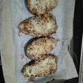 El cooksnap de Rocío cuando hizo Berenjenas rellena de atún y champiñón.