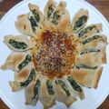 El cooksnap de mariana cuando hizo Pascualina con forma de girasol 🌻 Tarta de acelga y ricota 🌻.