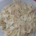 El cooksnap de Alba Corrales Espinosa cuando hizo Pasta con salmón ahumado.