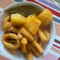 El cooksnap de ByTommy cuando hizo Calamares encebollados con patatas.