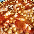 El cooksnap de noor cuando hizo Garbanzos con almejas y langostinos.