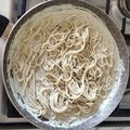El cooksnap de Diana Cano cuando hizo Espagueti blanco al perejil.