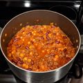 Derek Reese's cooksnap of when they made Florida Beef n' Bean Chili (Quick Version).