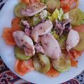 El cooksnap de Carmen cuando hizo Sepia al limón en ensalada.