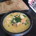 El cooksnap de Sebastian Montoya cuando hizo Camarones al Pil Pil.