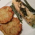 Colum's cooksnap of when they made Salmon with garlic and dill butter sauce.