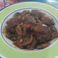 El cooksnap de Jesus Carranza cuando hizo Albóndigas con guisantes y champiñones.