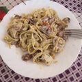 El cooksnap de josemiguel Sanchez Valle cuando hizo Tallarines en salsa mascarpone y champiñones.