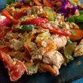 El cooksnap de Anabela Ramirez cuando hizo Wok de pollo y verduras 🍆🍗🧄🧅🥒🍛.