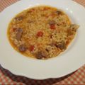 El cooksnap de Antonia García Fernández cuando hizo Arroz caldoso con mollejas de pollo.