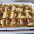El cooksnap de Eva Jara Escanilla cuando hizo Albóndigas a la crema con queso gratinado.