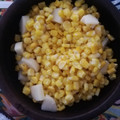 El cooksnap de Angélica cuando hizo Ensalada vegana de choclo con palmitos.