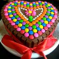 Krupa Kapadia Shah's cooksnap of when they made Valentine's Day Cadbury Cake.