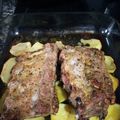 El cooksnap de Raquel Martinez cuando hizo Costilla de cerdo al horno.