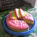 Cooksnap dari Salsabila Azzahra untuk resep Rainbow cake kukus mudah dan praktis