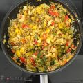 El cooksnap de maruxa cuando hizo Quinoa blanca y roja con verduras.