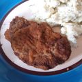 El cooksnap de Cecilia cuando hizo Milanesas de ciervo.