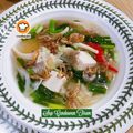 Cooksnap Mahadiah semasa beliau membuat Sup Cendawan Tiram.