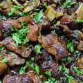 Cooksnap από dcroula στη συνταγή Χοιρινή τηγανιά κρασάτη με πιπεριές