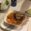 El cooksnap de Francisco Cortes cuando hizo Caldo de jaiba.
