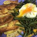 El cooksnap de Laura SMz cuando hizo Judías verdes con salsa de zanahoria.