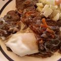 El cooksnap de Juan cuando hizo Bifes de hígado con cebolla.