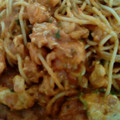 El cooksnap de MaryGlory cuando hizo Spaghetti con pollo y verduras.