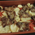 El cooksnap de Soraya Arco Iris cuando hizo Chuletas de aguja de cerdo con pimientos verdes al horno.