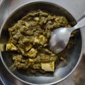 Diya Kapoor 's cooksnap of when they made Palak paneer.