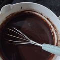 El cooksnap de Cris Arellano cuando hizo Ganache de chocolate para cubrir o rellenar tortas.