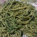 El cooksnap de María cuando hizo Pasta casera con salsa de espinaca y crema.
