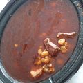 Rolando's cooksnap of when they made Crock pot posole.