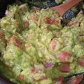 El cooksnap de Paola cuando hizo Guacamole.